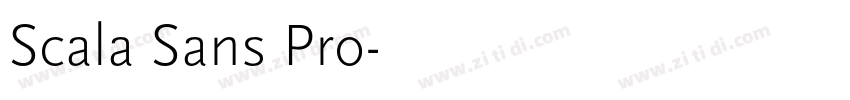 Scala Sans Pro字体转换